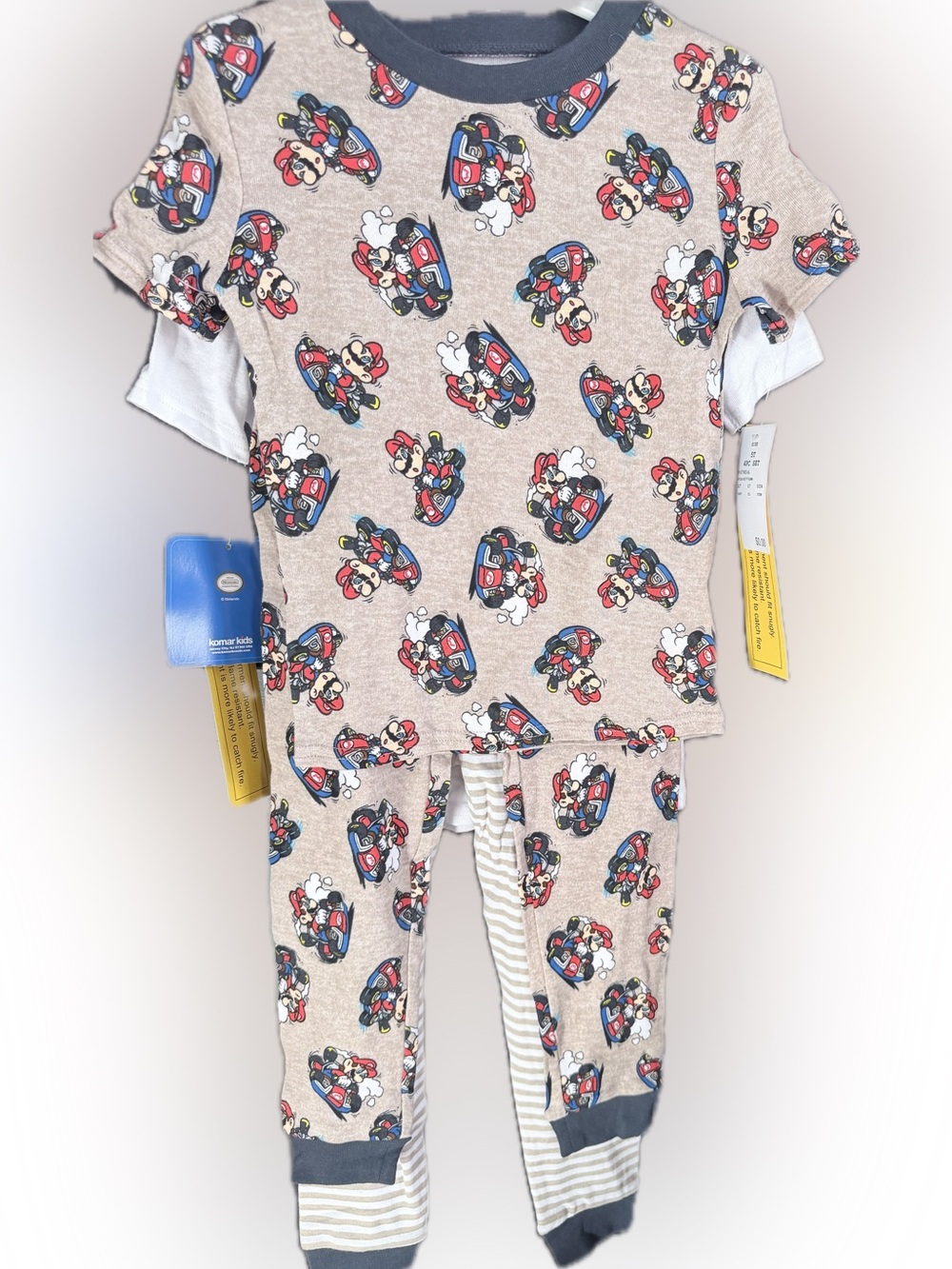 5T Toddler Boy Mario Kart Character Pajama Set (2 set)